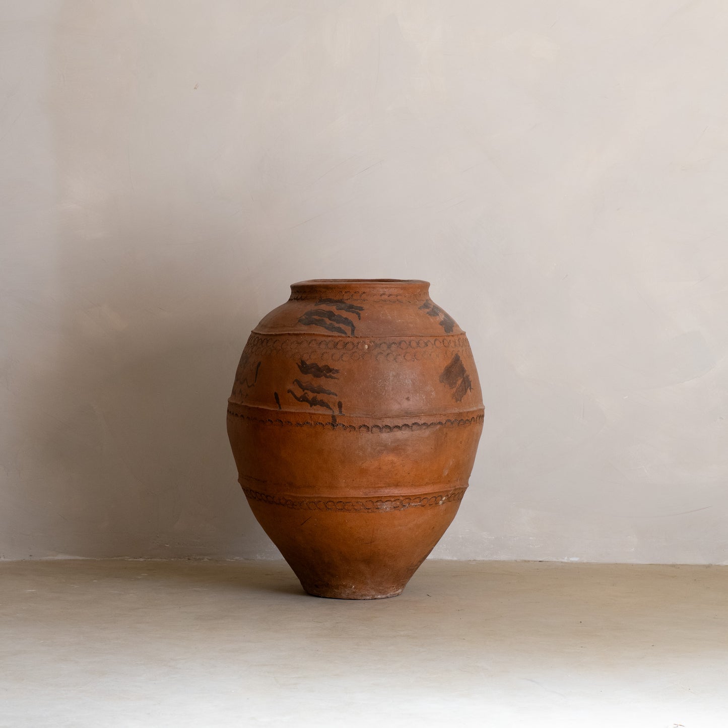 TINAJA DE BARRO ROJO DE CALANDA S. XIX