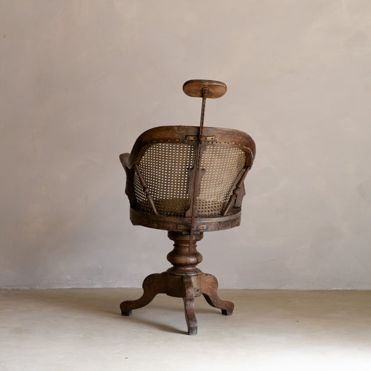 SILLA GIRATORIA BARBERO S XIX