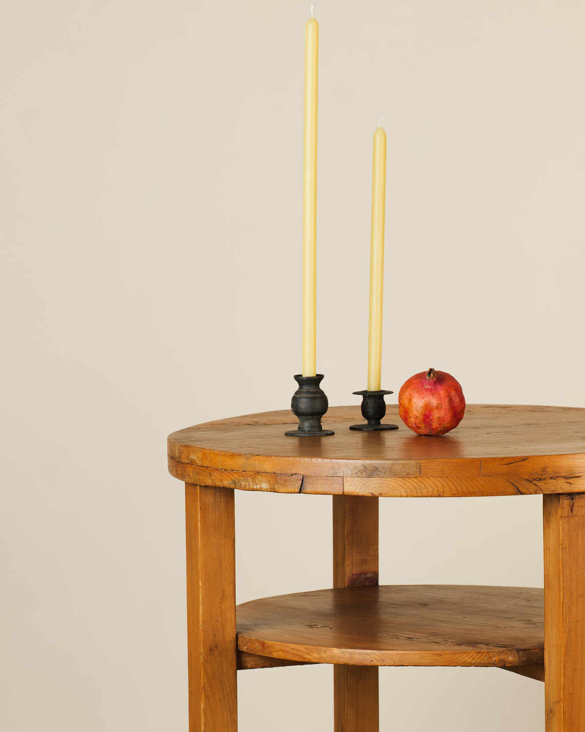 SOLID WOOD SIDE TABLE Circa 1930