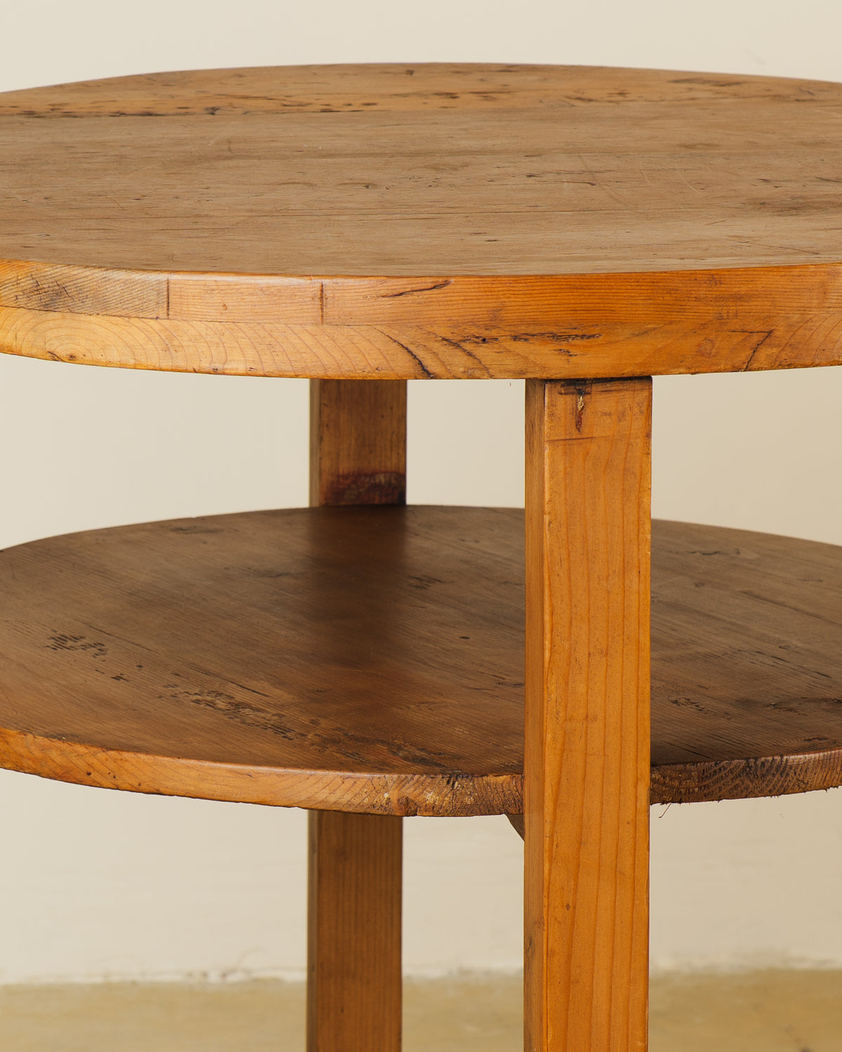 SOLID WOOD SIDE TABLE Circa 1930