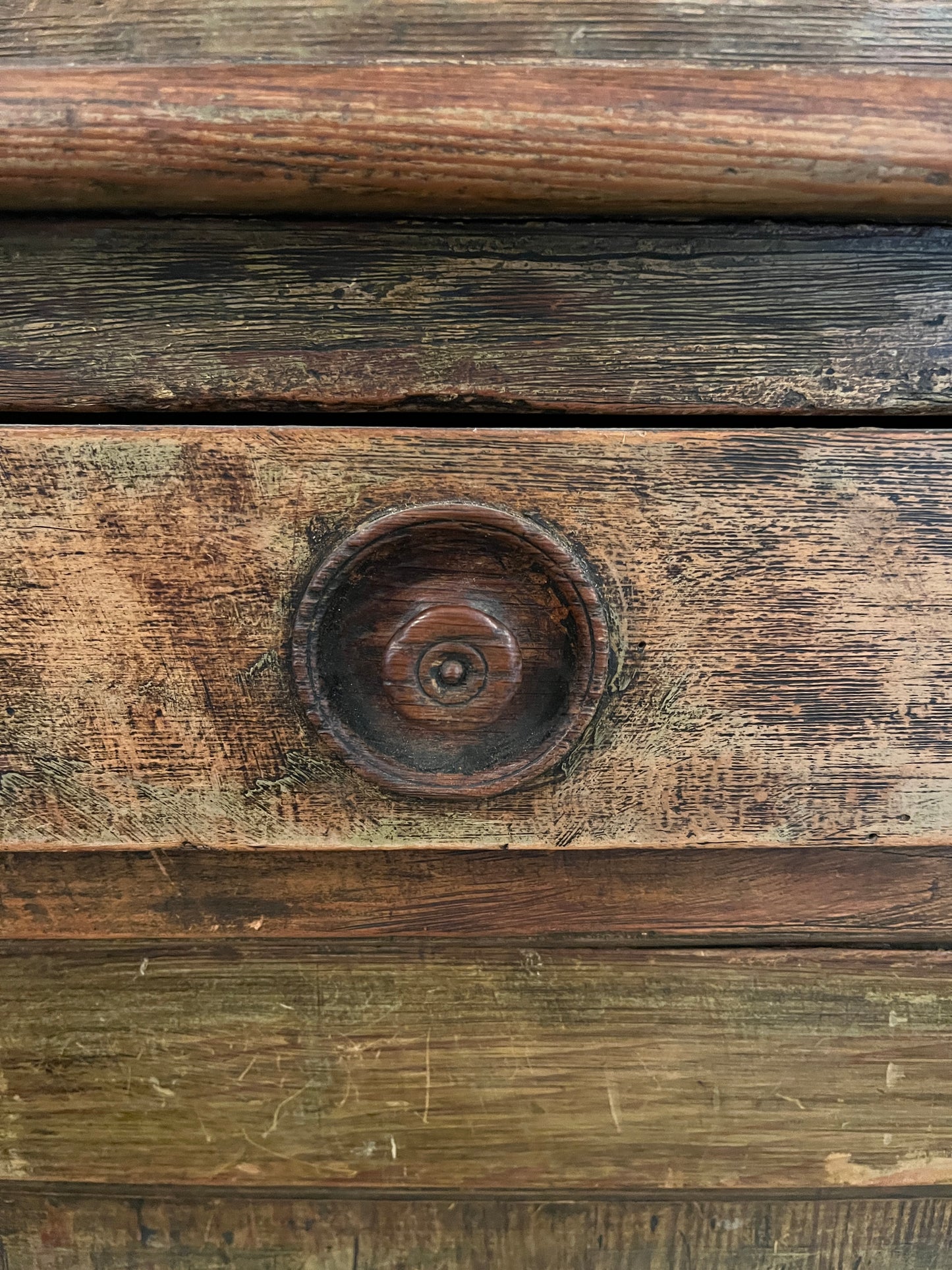 GRAN APARADOR ANTIGUO DE MADERA MACIZA NORTE FRANCIA S-XIX