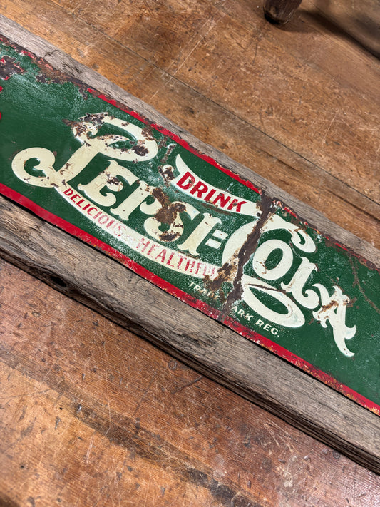 Letrero metal original Pepsi-Cola año 1920