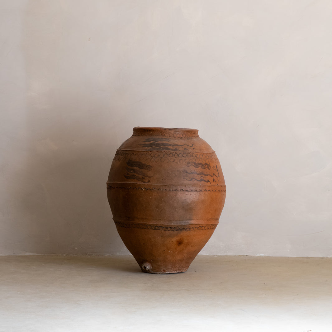 TINAJA DE BARRO ROJO DE CALANDA S. XIX