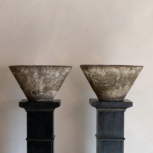 PAREJA DE JARDINERAS DE PIEDRA S. XIX