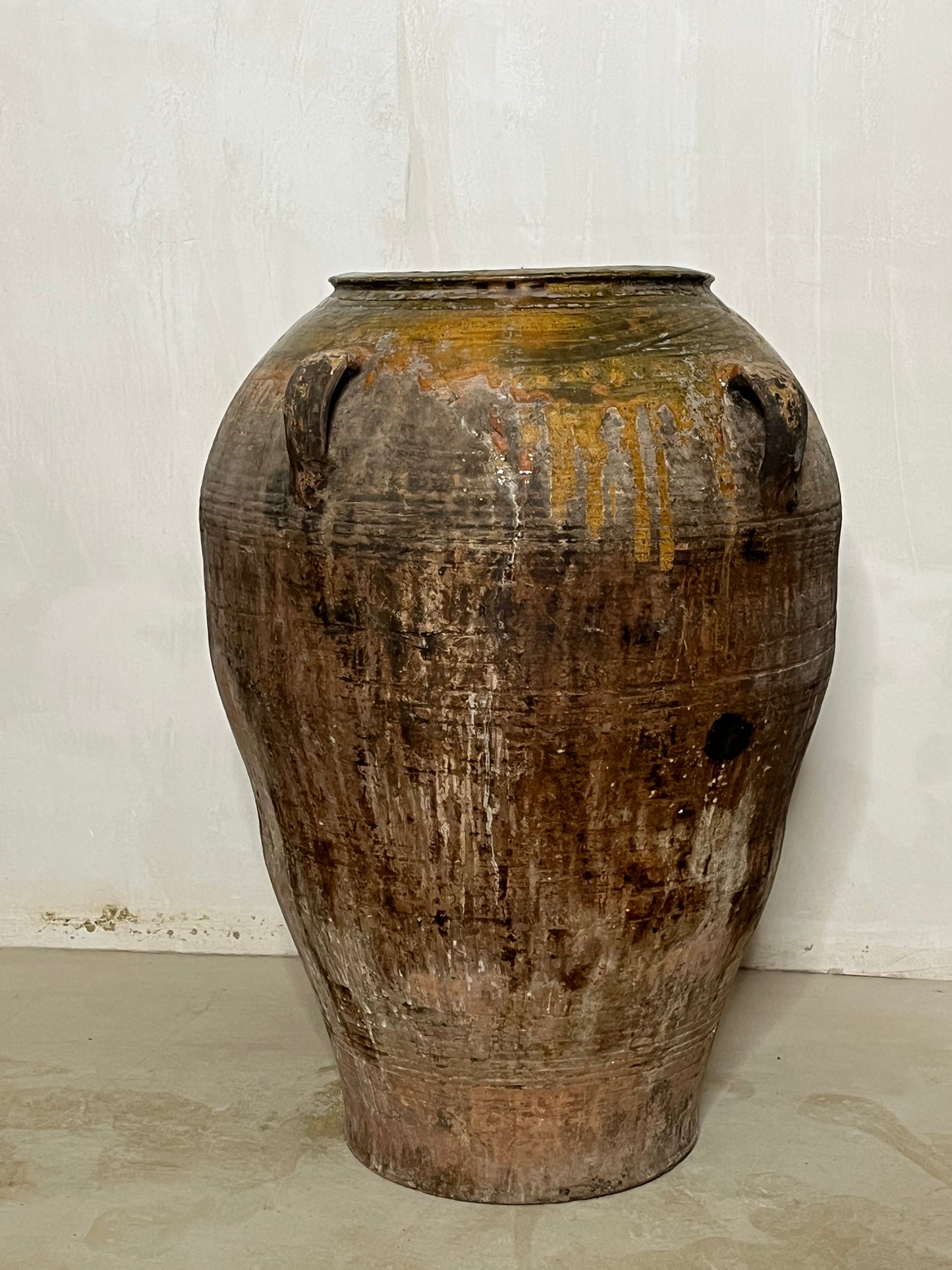 TINAJA DE ACEITE DE TERRACOTA XIX-XX alto 85cm