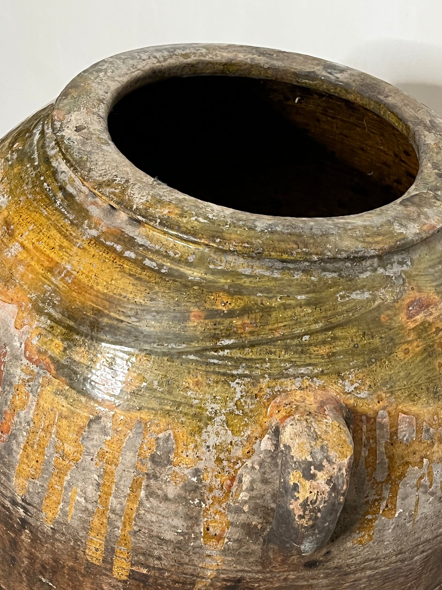 TINAJA DE ACEITE DE TERRACOTA XIX-XX alto 85cm