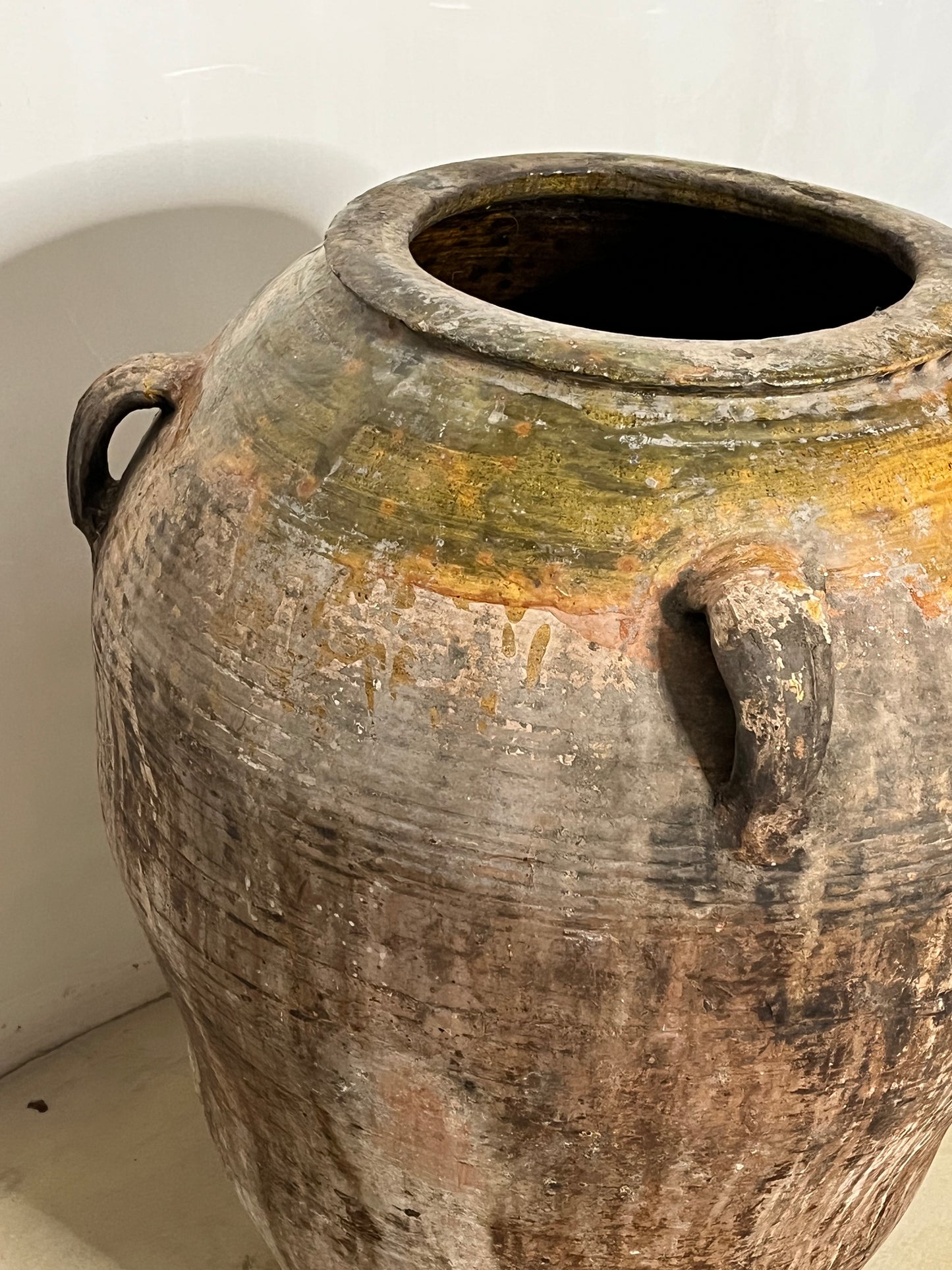 TINAJA DE ACEITE DE TERRACOTA XIX-XX alto 85cm