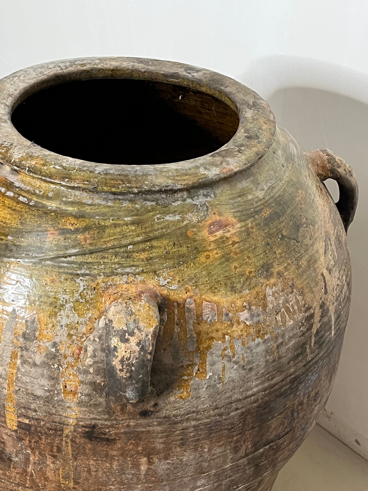 TINAJA DE ACEITE DE TERRACOTA XIX-XX alto 85cm