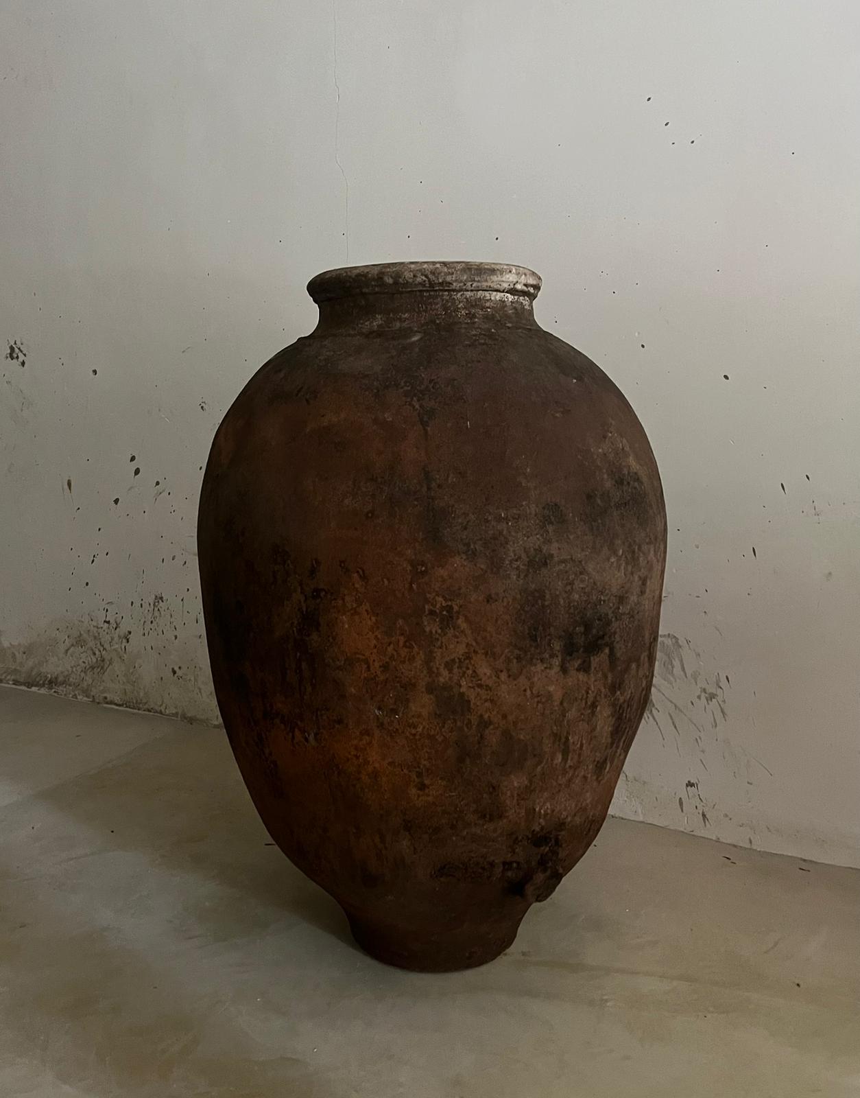 ANFORA DE TERRACOTA Siglo XIX-XX alto 110cm