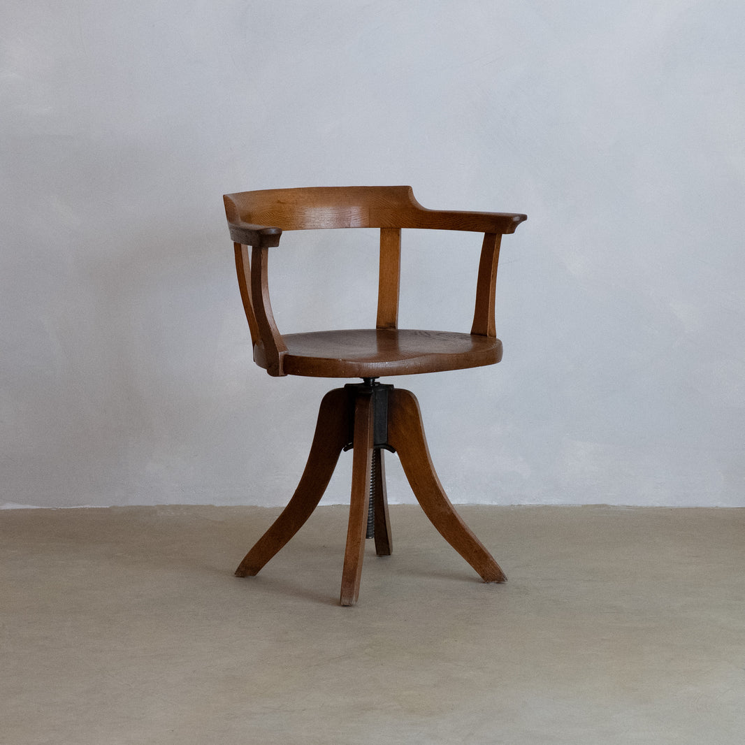 OAK OFFICE CHAIR EARLY 20TH CENTURY