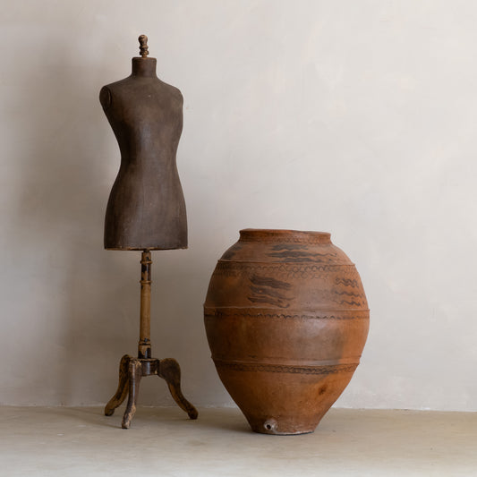 TINAJA DE BARRO ROJO DE CALANDA S. XIX