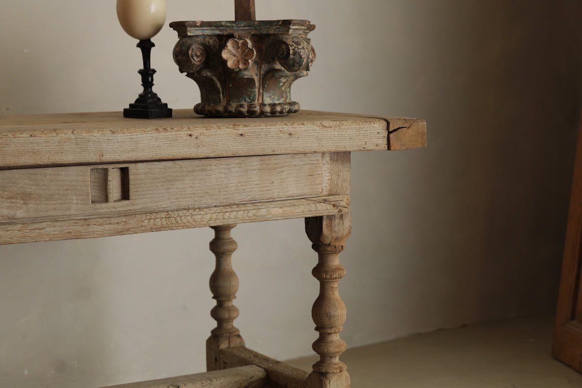 GRAN CONSOLA FRANCESA ROBLE MACIZO CIRCA 1900