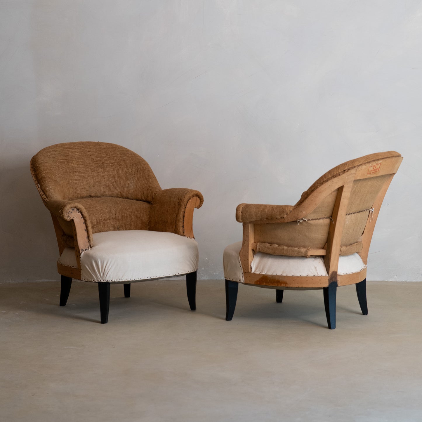 PAREJA DE SILLONES FRANCESES S. XIX