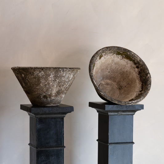 PAREJA DE JARDINERAS DE PIEDRA S. XIX