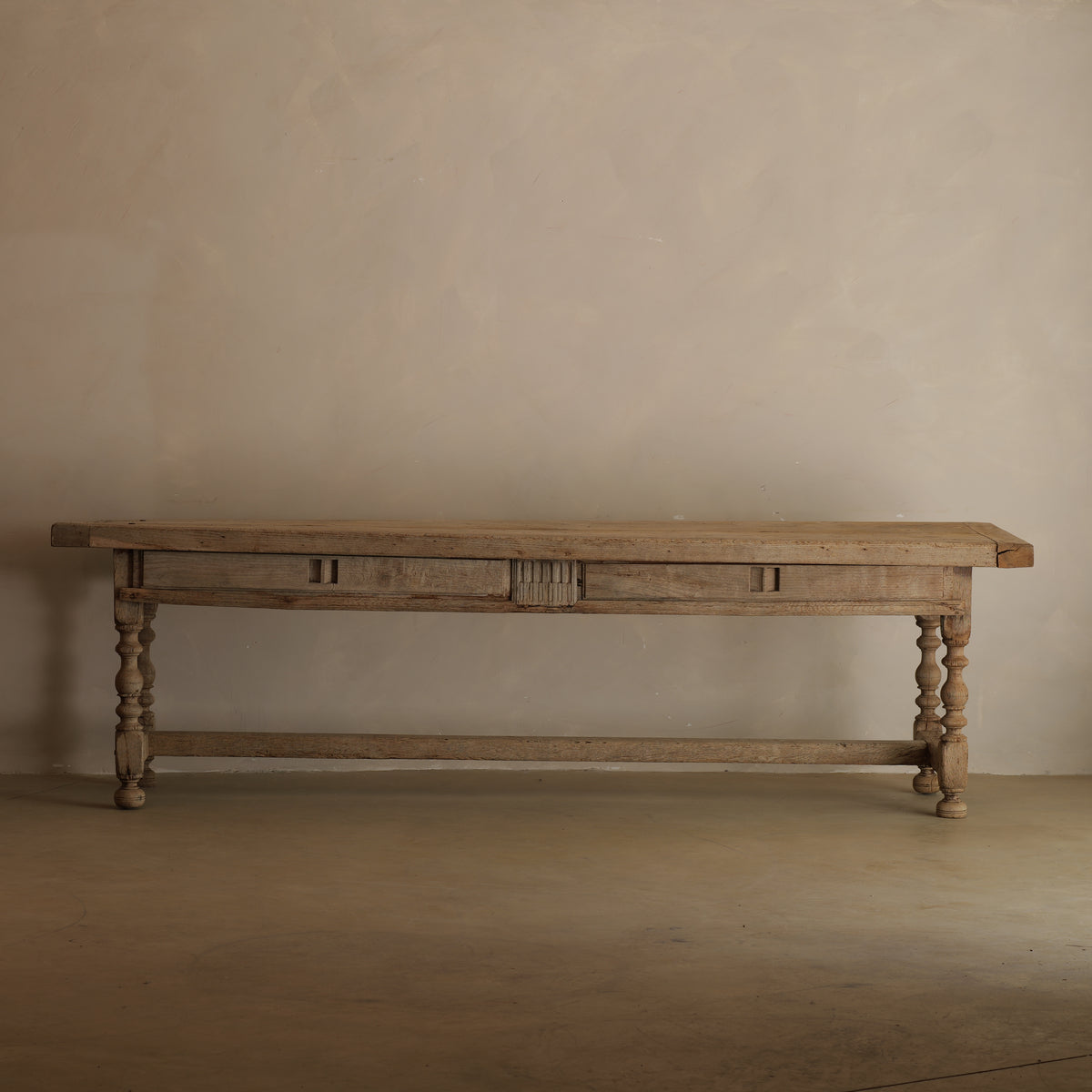 GRAN CONSOLA FRANCESA ROBLE MACIZO CIRCA 1900