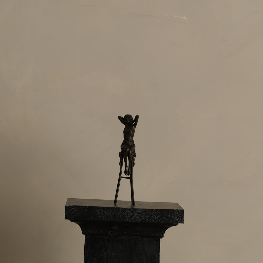 “SEATED WOMAN” SCULPTURE — PIERRE COLLINET