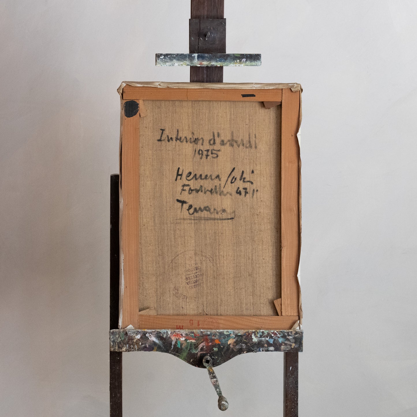 CUADRO "INTERIOR D'ESTUDI" HERRERA 1975