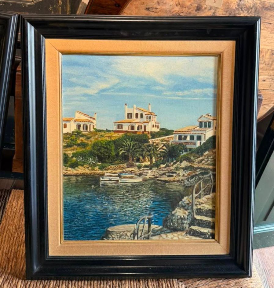 Oleo sobre tela, "Port D'Addaia", N. Collado, 1991