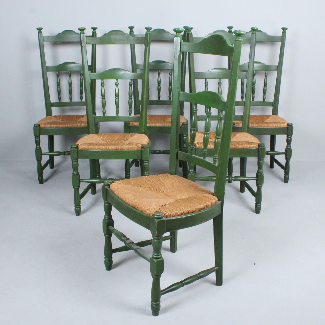 CONJUNTO 6 SILLAS ITALIANAS SIGLO XX