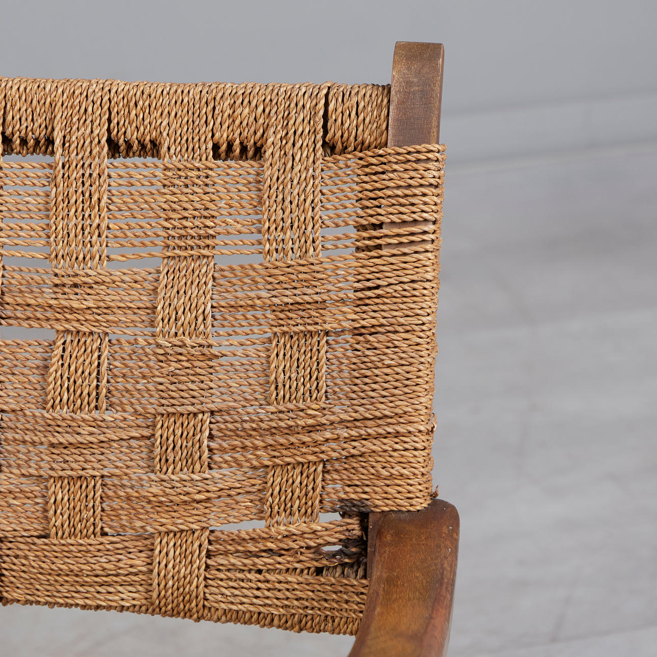 Butaca de cuerda al estilo Bauhaus de ERICH DIECKMANN Sweden, años 30