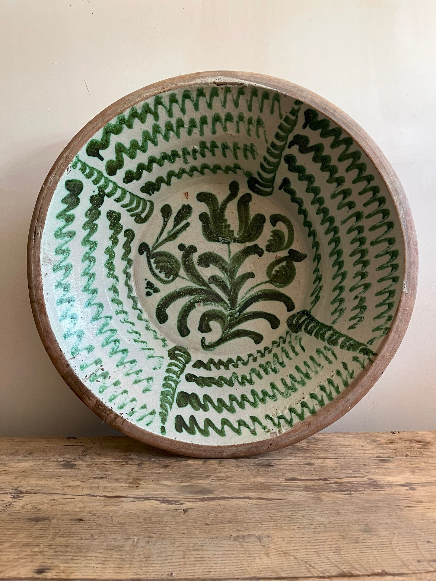 Gran cuenco Lebrillo de Fajalauza circa XVIII